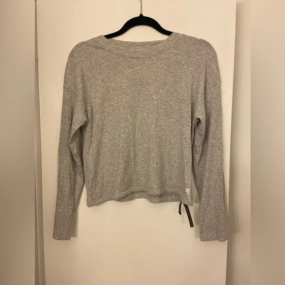 Vuori Mudra Ribbed Crew Long Sleeve Gray Size Small - Picture 1 of 8
